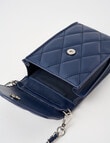 Boston + Bailey Quilted Phone Crossbody Bag, Navy product photo View 06 S