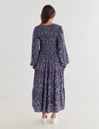 Whistle Ornate Floral Midi Dress, Navy product photo View 02 S