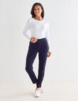 Ella J Pull-On Cord Pant, Navy product photo View 03 S