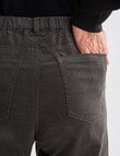 Ella J Pull-On Cord Pant, Peat product photo View 04 S
