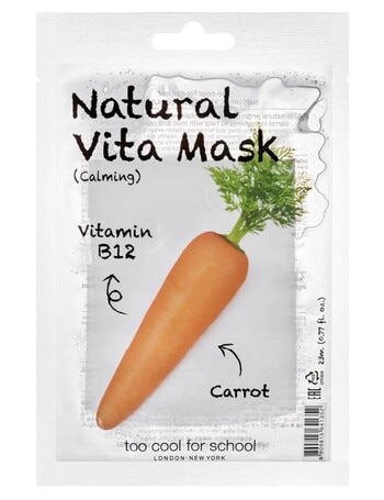 Too Cool For School Natural Vita Mask, Carrot Calming product photo