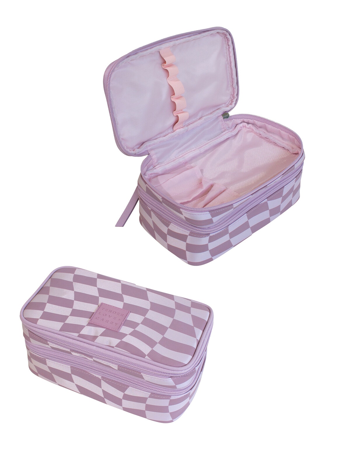 Tender Love + Carry Double Zip Utility, Purple Rookie Makeup Bags