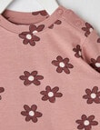 Teeny Weeny All Over Flower Print Long Sleeve T Shirt, Elsie Pink product photo View 02 S