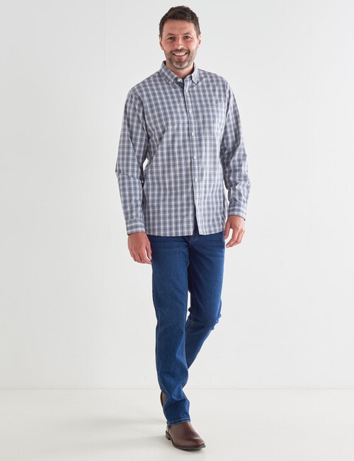 Chisel Baxter Long Sleeve Shirt, Blue product photo View 03 L