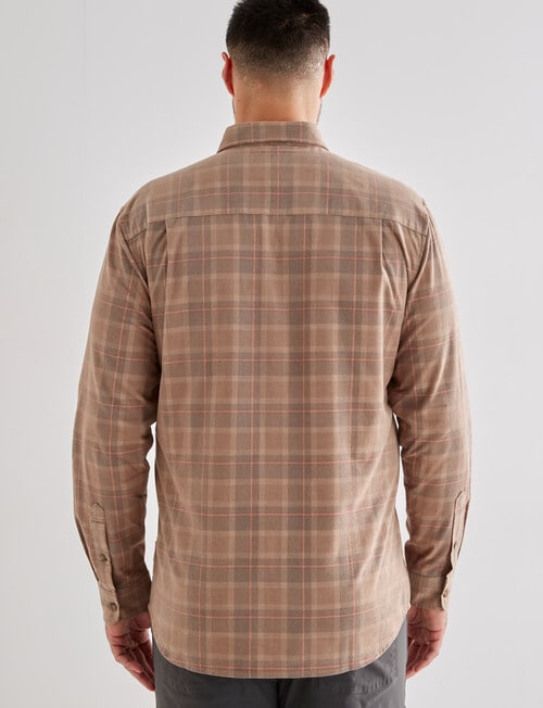 Kauri Trail Cord Long Sleeve Shirt, Tan product photo View 02 L