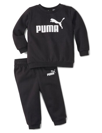 Puma Top & Jogger Fleece Set, Cotton Black product photo