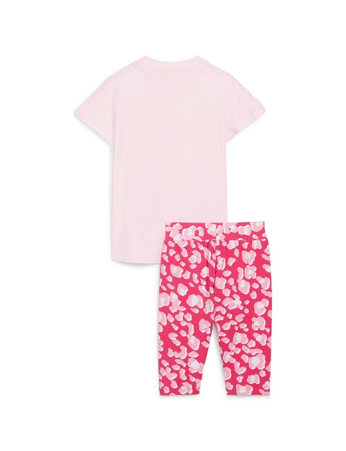 Puma T-Shirt & Legging Set, Fast Pink product photo View 02 L