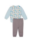 Puma Summer Camp Top & Jogger Terry Set, Turquoise Surf product photo View 02 S