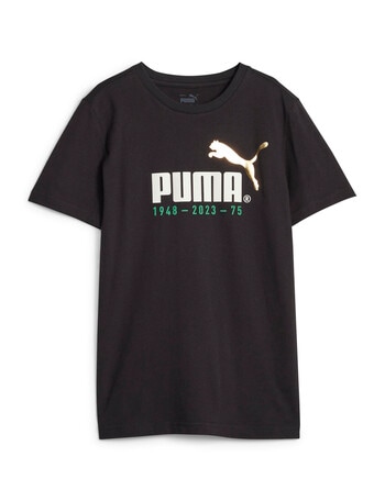 Puma No.1 Logo Celebration Short Sleeve Tee, Black product photo