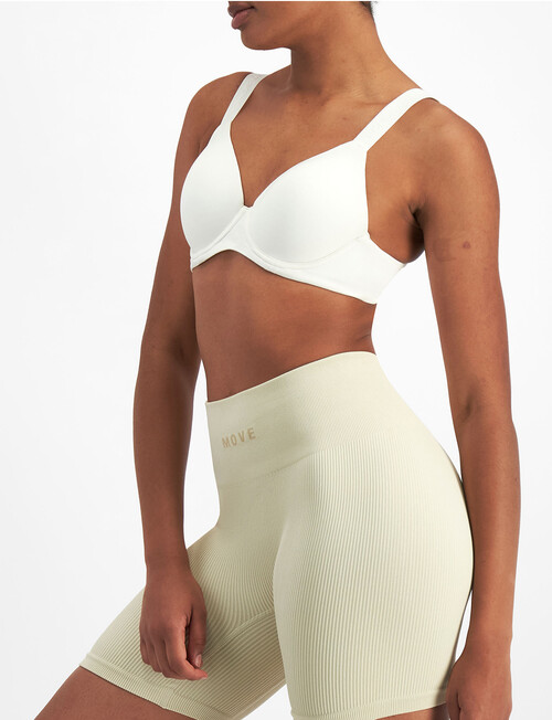 Bonds Move Contour Bra, White Cloud, A-G product photo View 02 L