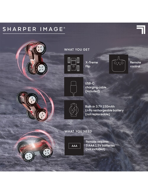 Sharper Image RC Xtreme Flip Roller Car product photo View 04 L