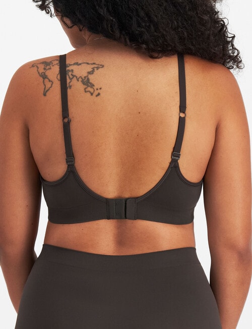 Bonds Bases Wirefree Bra, Dusted Black, 8-20 product photo View 04 L