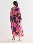 Whistle Dahlia Long-Sleeve Dress, Magenta product photo View 02 S