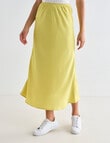 Whistle Bias Satin Skirt, Limoncello product photo