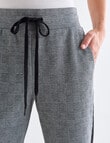 Whistle Check Ponte Jog Pant, Grey product photo View 04 S