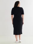 Studio Curve Fully Fashioned Knit Dress, Black product photo View 02 S