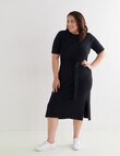 Studio Curve Fully Fashioned Knit Dress, Black product photo View 03 S