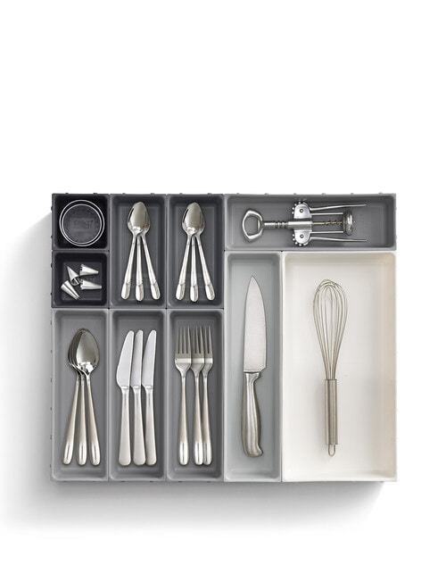 Joseph Joseph Blox Drawer Organiser, 10-Piece Set, Grey product photo View 04 L