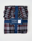 Chisel Check Flannel Long PJ Set, Black, Grey & Red product photo View 04 S