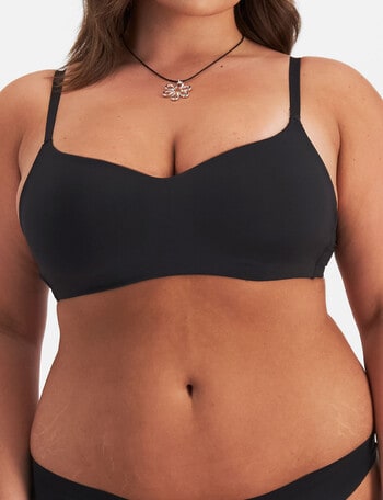 Bonds Icons Wirefree Bra, Black, 6-20 product photo
