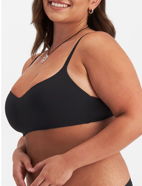 Bonds Icons Wirefree Bra, Black, 6-20 product photo View 02 L