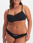 Bonds Icons Wirefree Bra, Black, 6-20 product photo View 04 S
