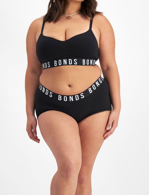 Bonds Icons Shortie, Plain Black, 6-20 product photo View 04 L