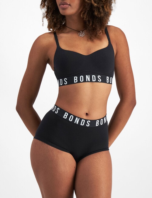 Bonds Icons Shortie, Plain Black, 6-20 product photo View 05 L