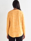 Zest Supersoft Brushed Crew Tee, Marigold product photo View 02 S