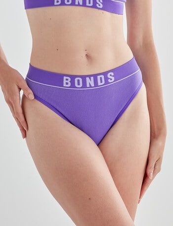 Bonds Retro Rib High Bikini Brief, Royal Business, 6-22 product photo