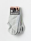 Bonds Logo Lite No Show Socks, 4 Pack, Grey, 3-11 product photo