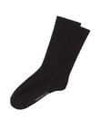 Bonds Comfy Circulation Crew Socks, 2-Pack, Black, 3-11 product photo View 02 S