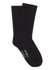 Bonds Comfy Circulation Crew Socks, 2-Pack, Black, 3-11 product photo View 03 S