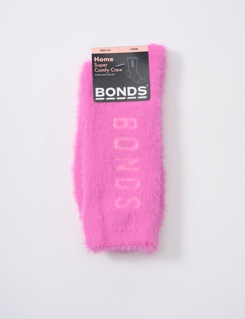 Bonds Home Fuzzies Crew Socks, Glam, 3-11 product photo View 02 L