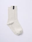 Bonds Chunky Rib Socks, Stone Throw product photo