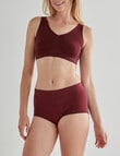 Bonds Seamless Full Brief, Bordeaux, 6-24 product photo View 03 S