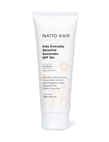 Natio Kids Everyday Sensitive Sunscreen SPF50+, 100ml product photo
