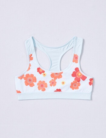 Jockey Performance Stay Fit Crop Top, Floral Checkerboard product photo