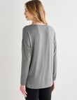 Bodycode Long Sleeve Boxy Tee, Laurel product photo View 02 S