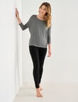 Bodycode 3/4 Sleeve Batwing Tee, Laurel product photo View 03 S