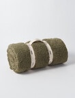 Haven Teddy Throw, Olive product photo View 02 S