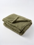 Haven Teddy Throw, Olive product photo View 04 S