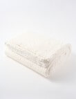 Haven Teddy Throw, White product photo