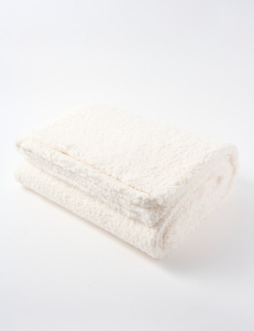 Haven Teddy Throw, White product photo