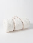 Haven Teddy Throw, White product photo View 02 S