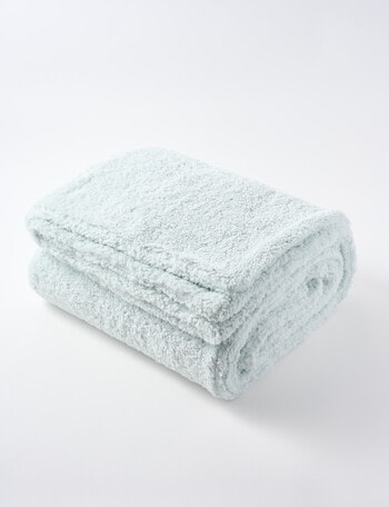 Haven Teddy Throw, Blue product photo