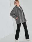 Zest Double Breasted Raglan Sleeve Coat, Houndstooth product photo View 03 S
