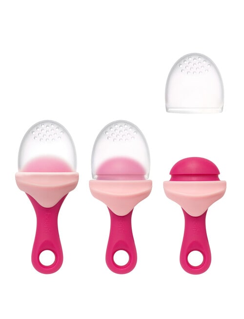 Boon Pulp Silicone Feeder, Pink & Blush product photo View 04 L