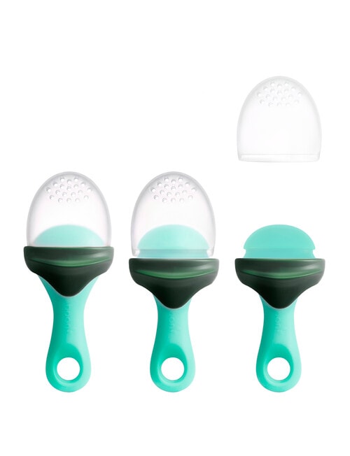 Boon Pulp Silicone Feeder, Mint & Green product photo View 04 L
