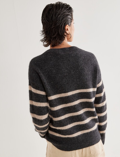 Jigsaw Cosy Sweater, Stripe product photo View 02 L